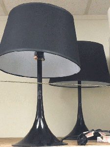 Black Drip Lamp