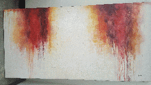 Melting Red 72x36