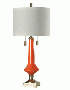 Orange Glass Lamp