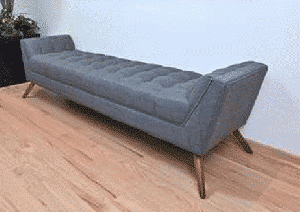 Grey Lounge Bench