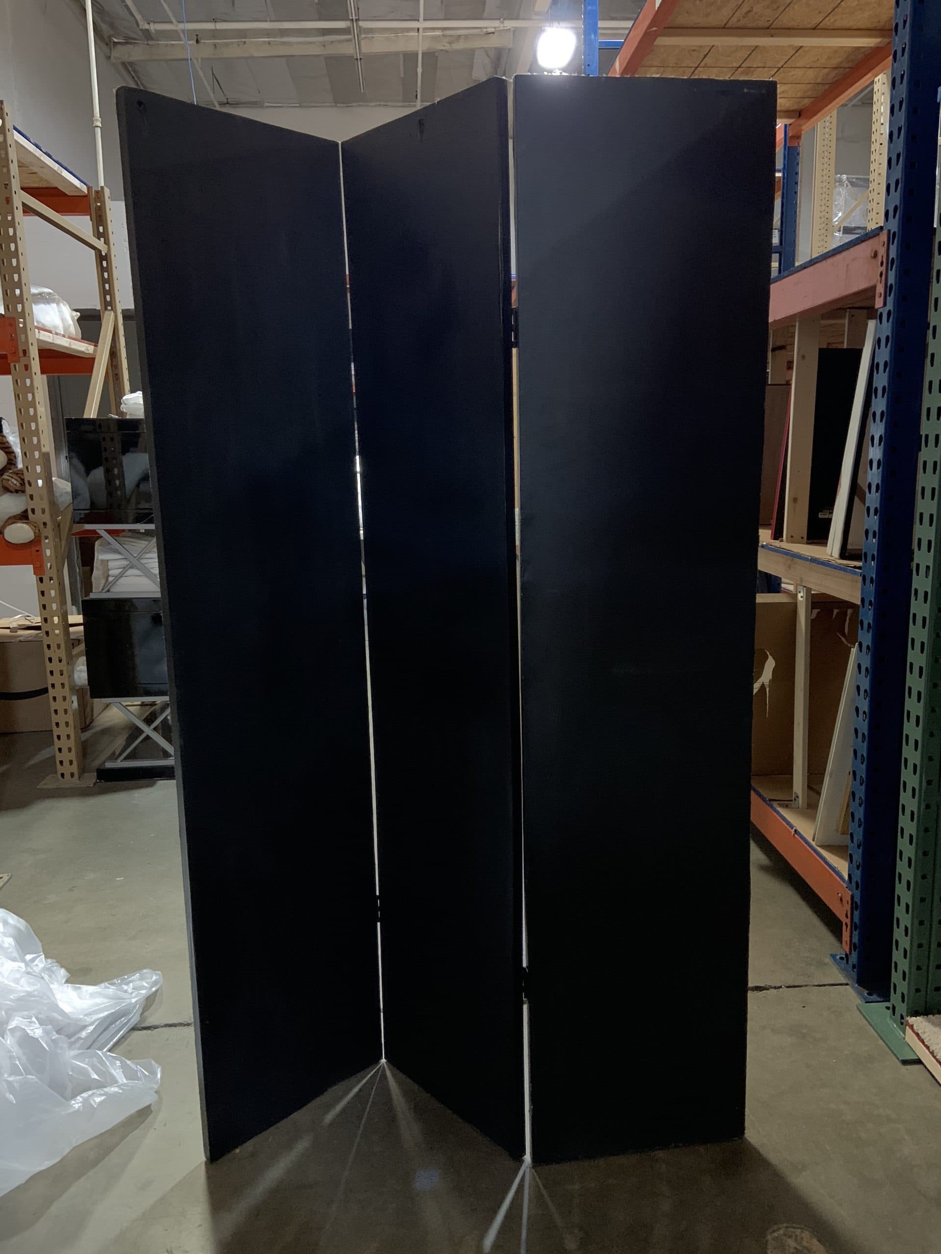 Black Canvas Room Divider