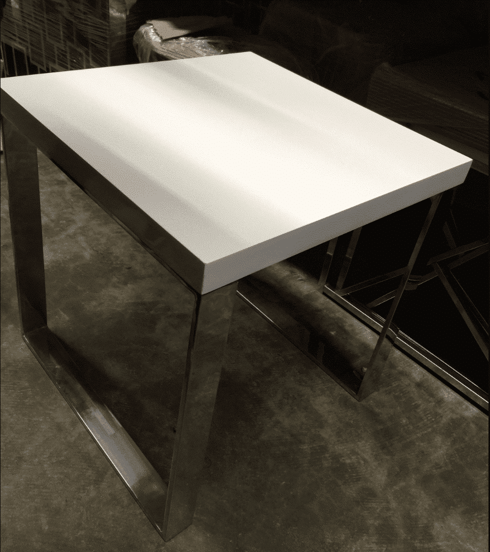 White Lacquer Side Table
