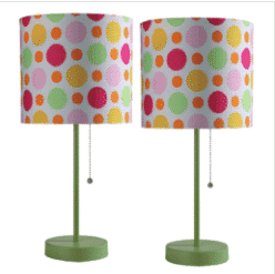 Green Polka Dot Lamp