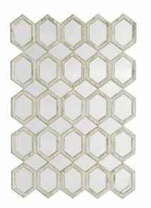 Hexagons Mirror 45x32
