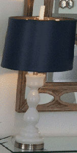 White Glass Lamp