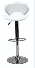 White Booster Bar Stool