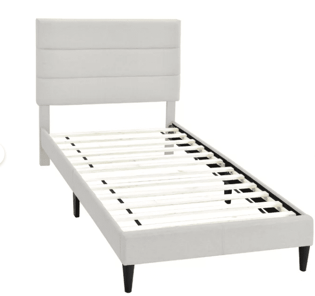 Light Grey Kamiya Upholstered Full Bed