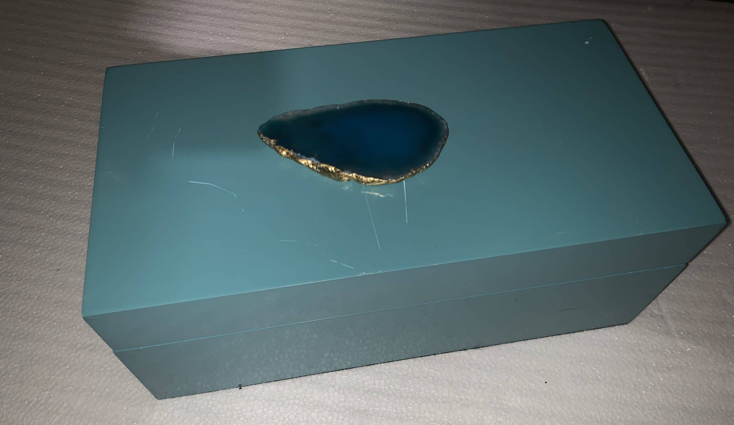 Rectangular Turquoise Decorative Box
