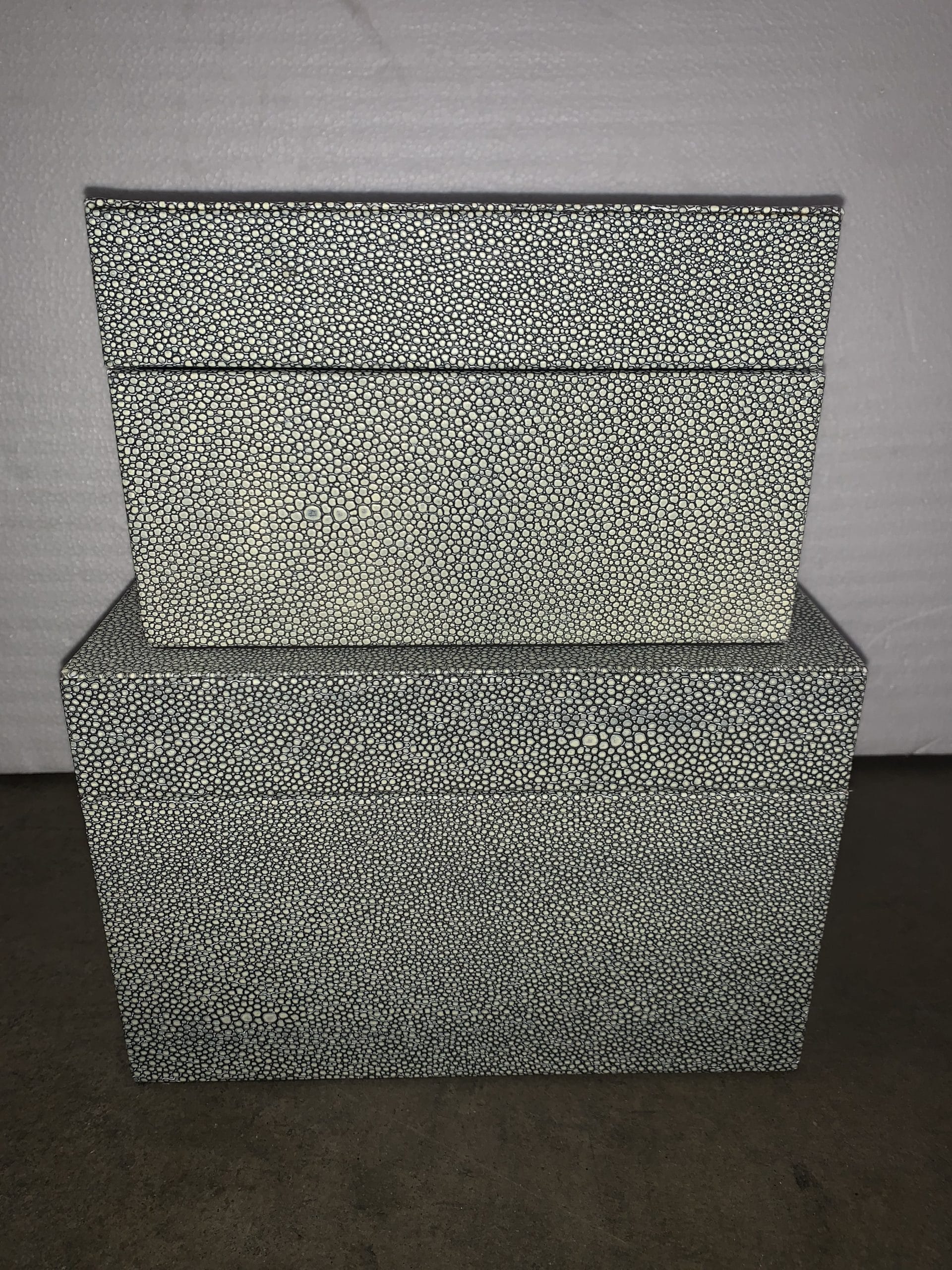 Grey Textured Decorative Box Set