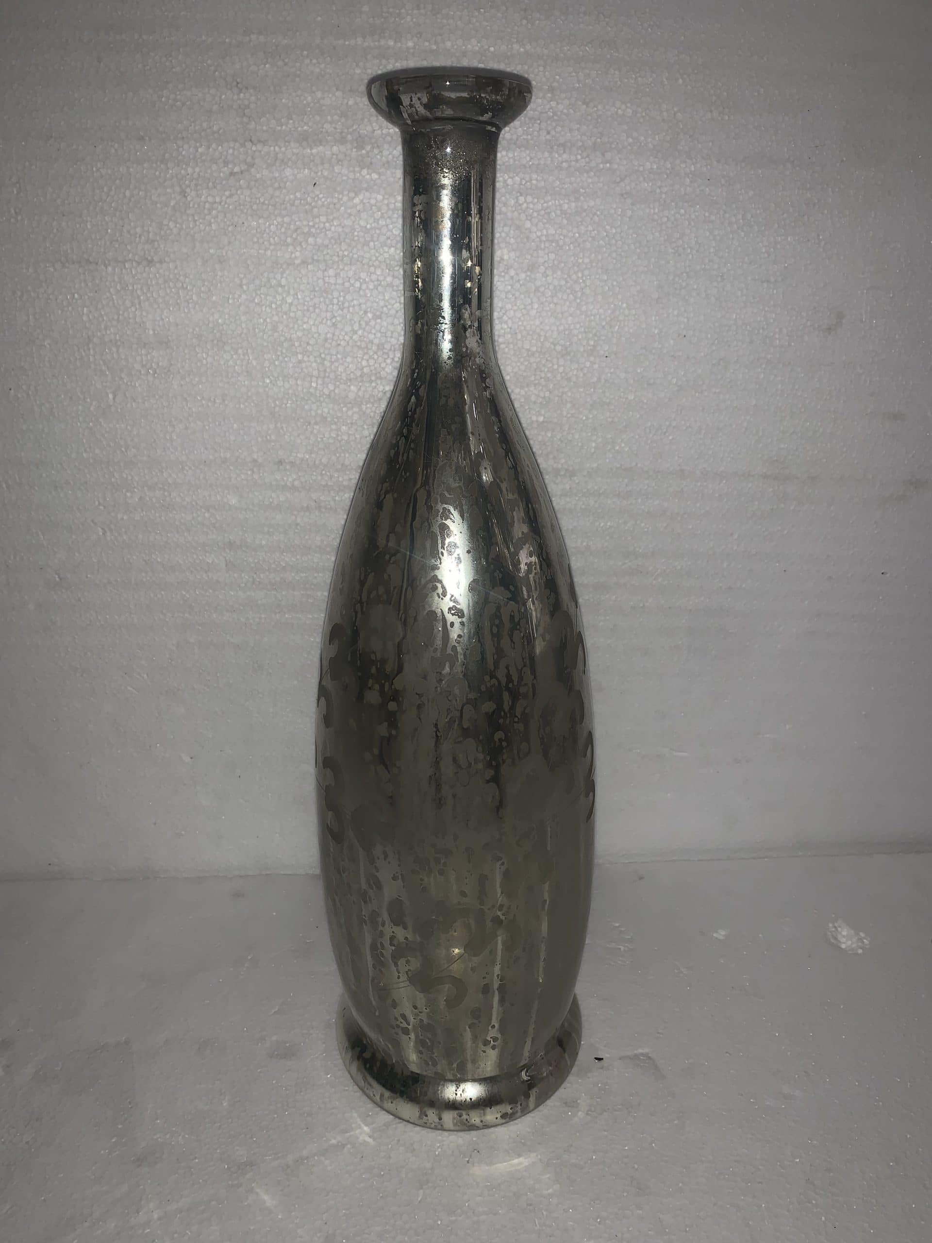 Silver Mercury Decorative Vase 17"