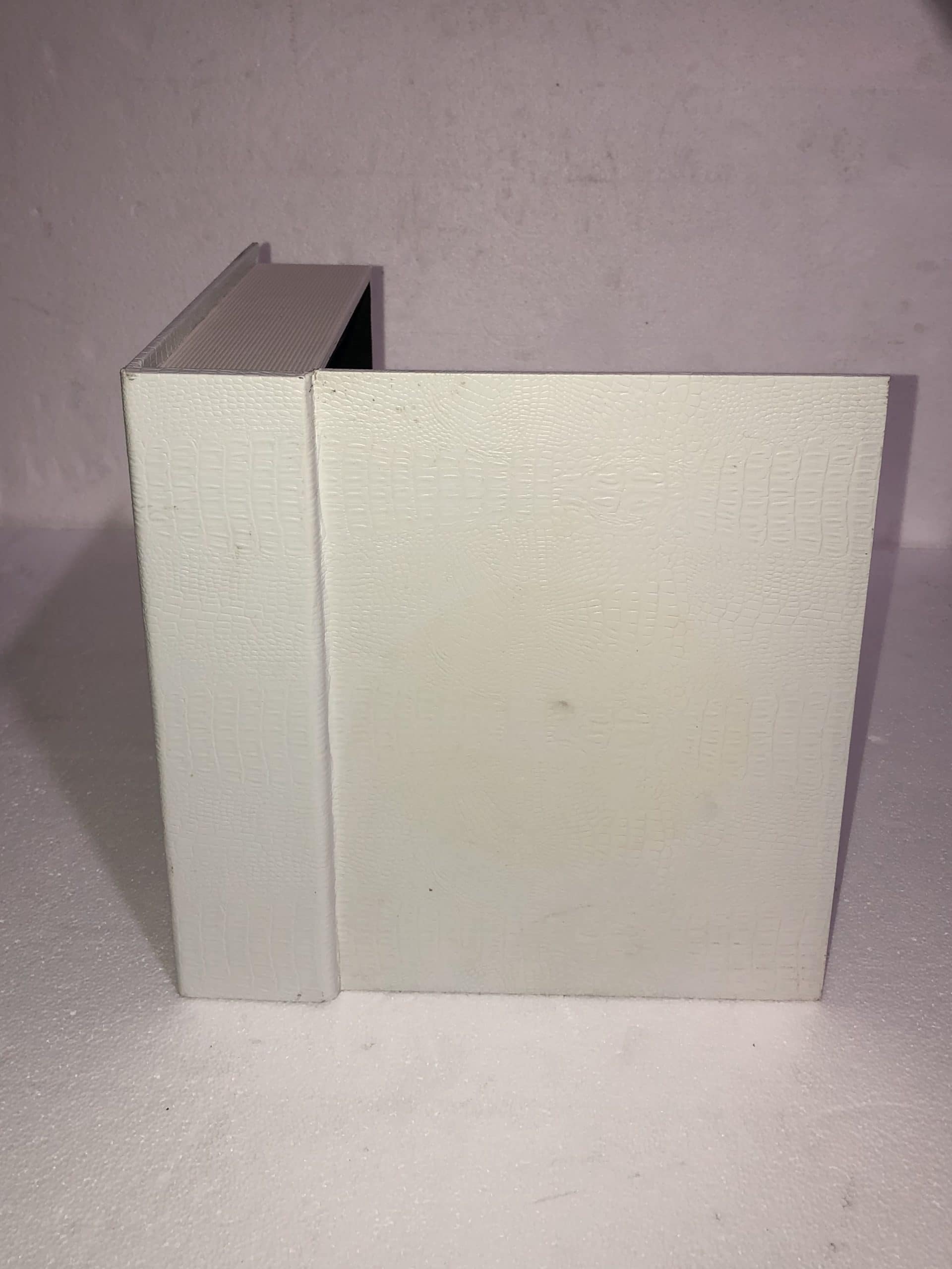 White Crocodile Decorative Box I 13"H