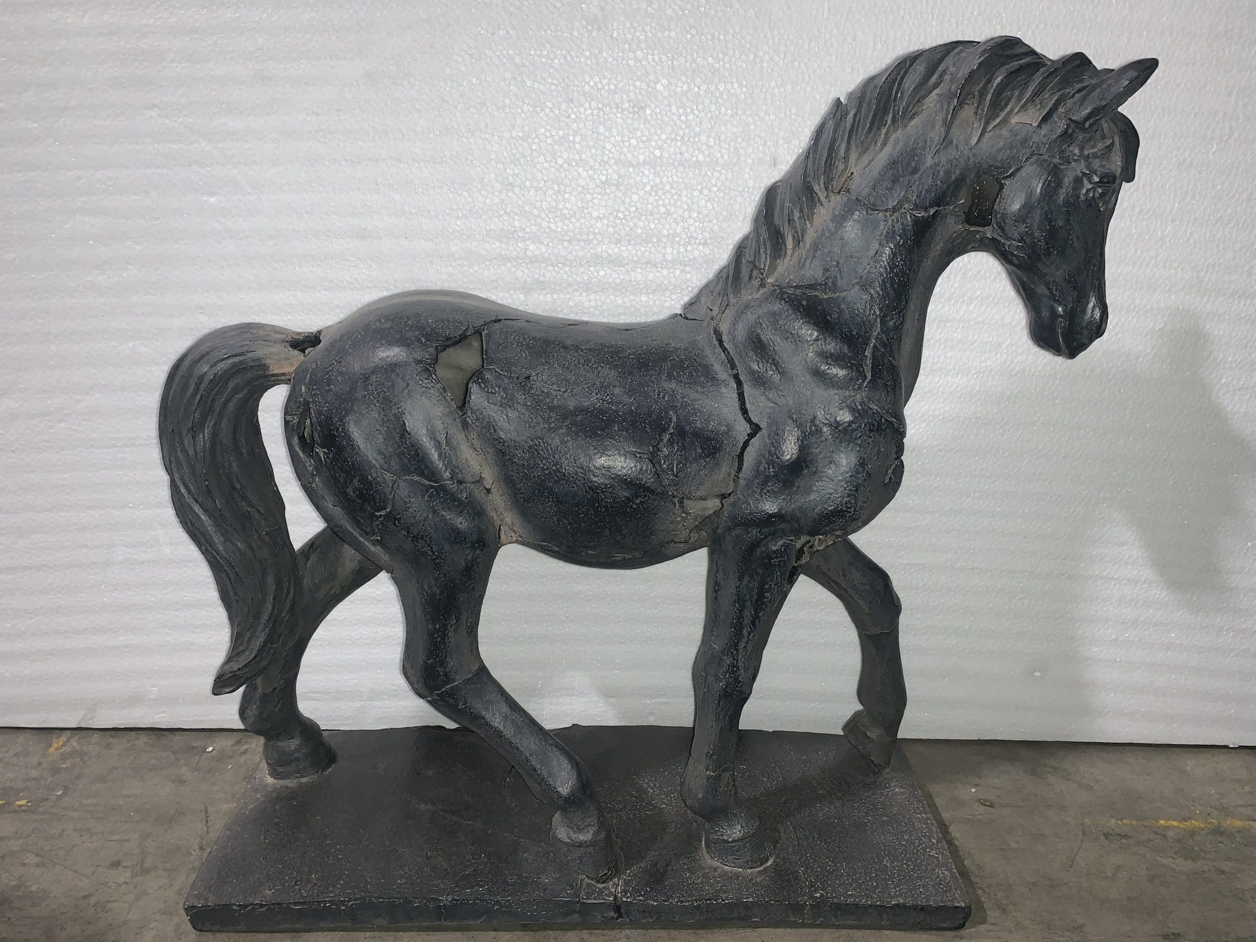 Decorative Rustic Black Horse