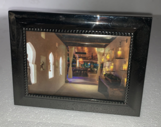 Dark Chrome w/ Beads Picture Frame 4x6