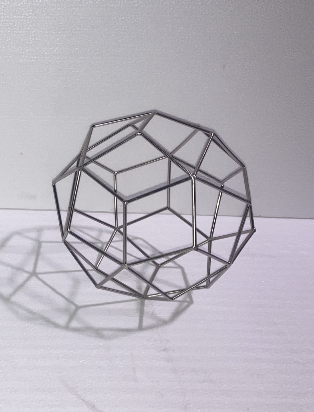 Diamond Pattern Metal Sphere 8”