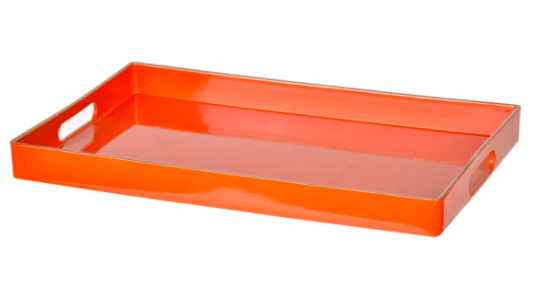Orange Acrylic Decorative Tray