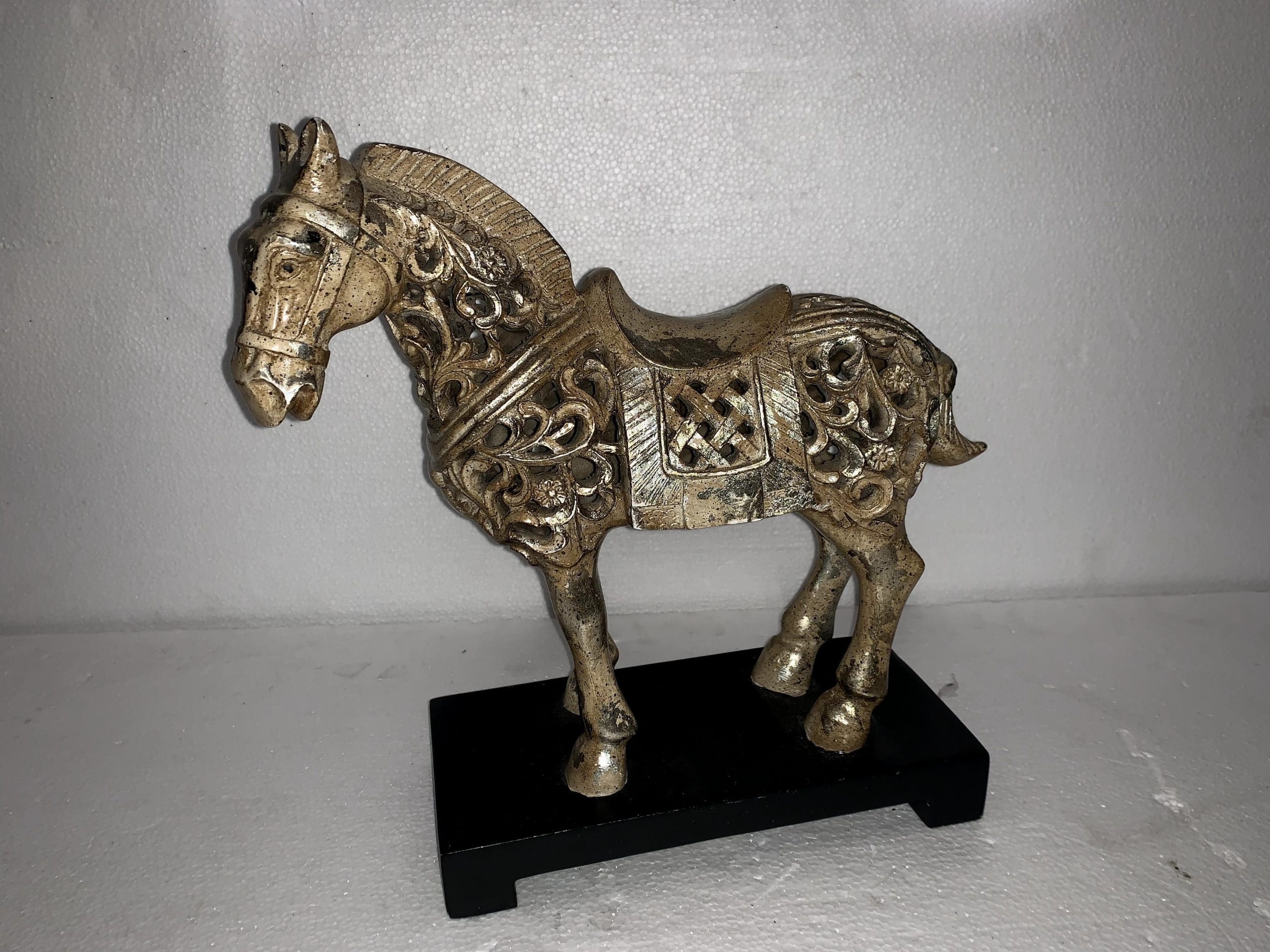 Decorative Champagne Hollow Horse