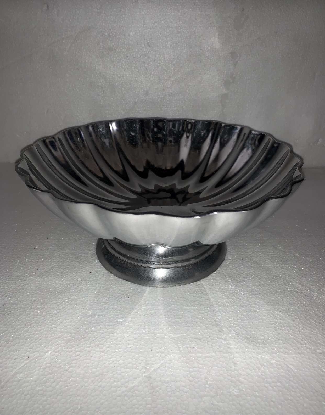 Chrome Flower Decorative Bowl