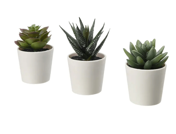 Artificial Potted Plant with Pot Set of 3