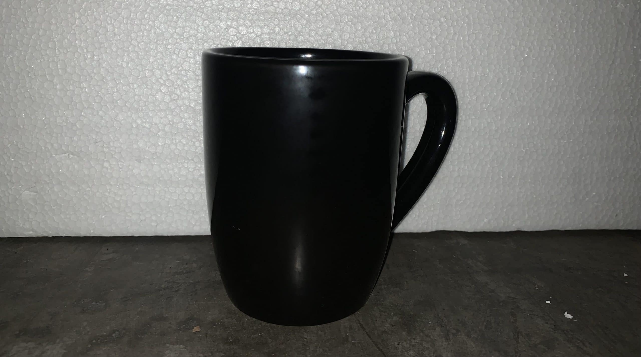 Solid Black Mug 4"