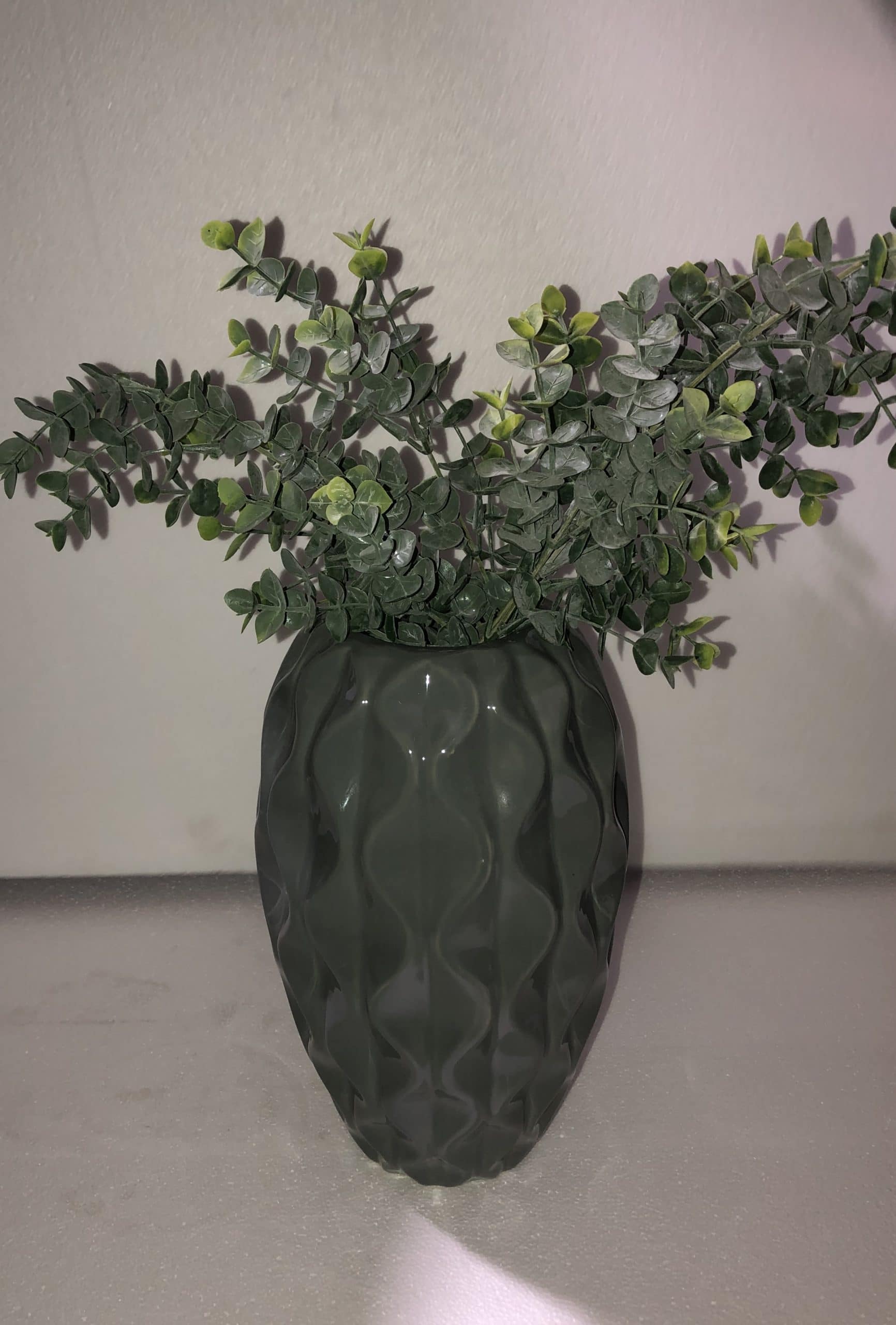 Charcoal Grey Nora Vase 12"
