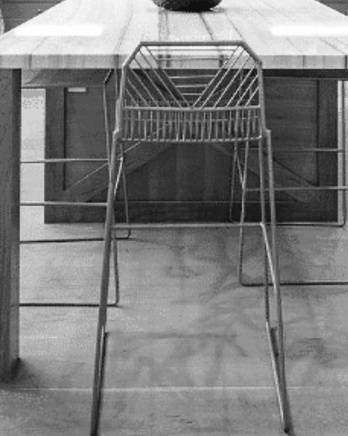 Black Metal Barstool 29”