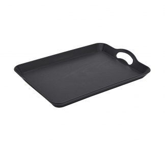 Black Plastic Serving Tray 11”x16.5”