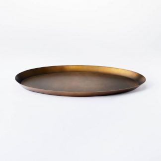 Gold Oblong Tray 20”