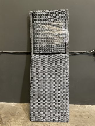 Blue Grey Wicker Lounge Chair