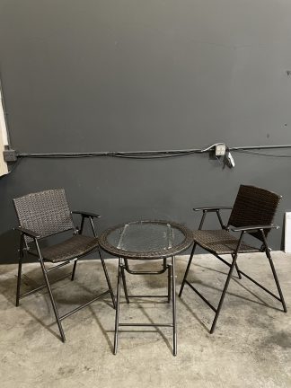 Brown Wicker Seating Set