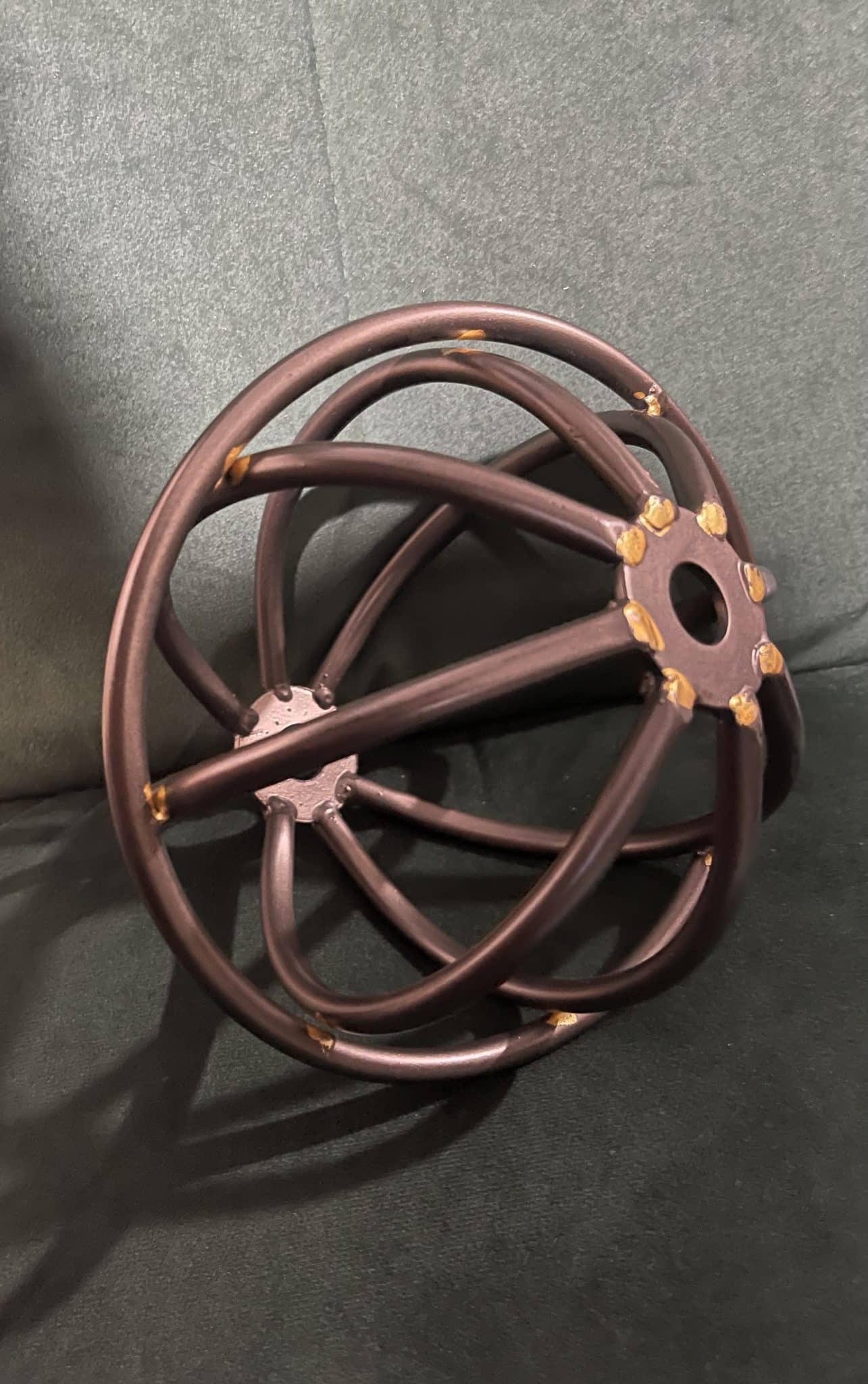 Bronze Sphere Sculture 7"