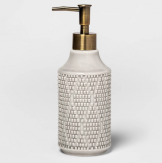 Gray Canby Ceramic Soap Pump