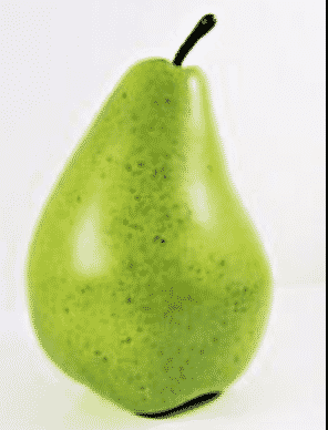 Oversized Green Decorative Pear 8"