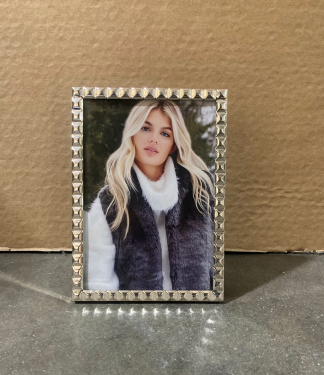 Chrome Diamond Picture Frame 5x7
