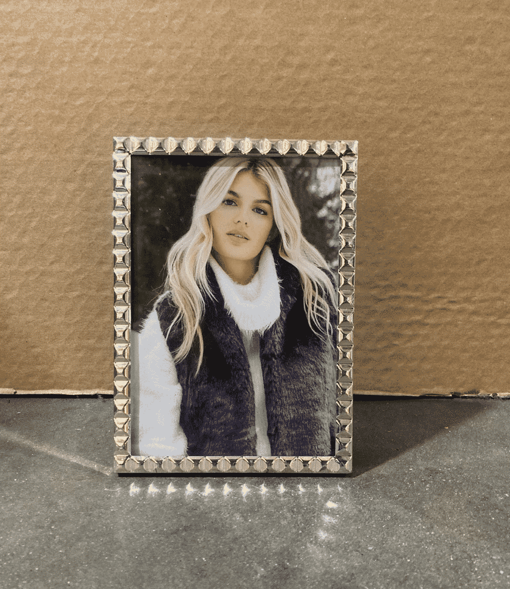 Chrome Diamond Picture Frame 5x7