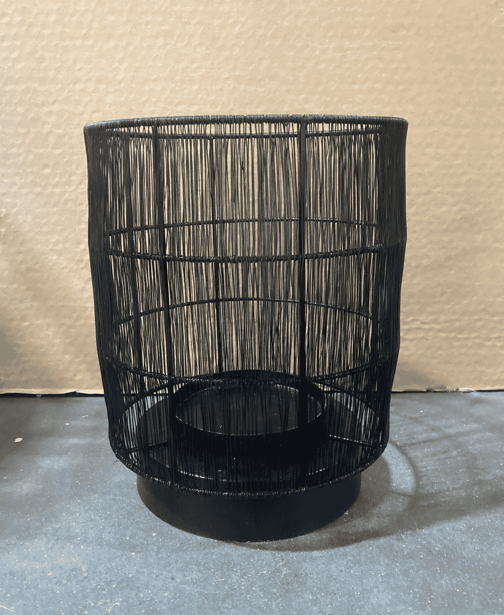 Black Metal Wire Lanter 8x10
