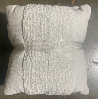 Pair White on White w/ Texture in the Middle 17x17