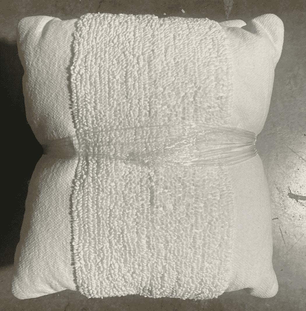 Pair White on White w/ Texture in the Middle 17x17