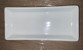 White Rectangular Glass Tray 10"x5"