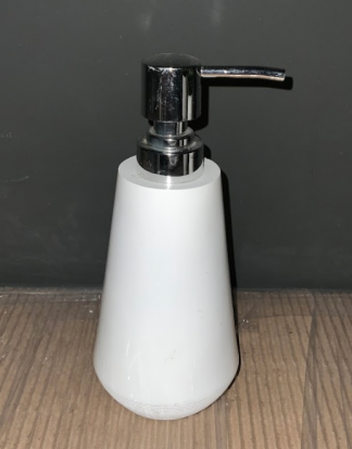 White & Chrome Soap Dispenser II 8"
