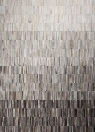 Beige/Silver/ White Ombre Patchwork Rug 8x10