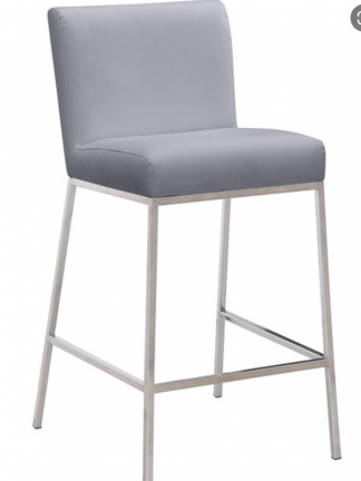Emilia Grey Bar Stool